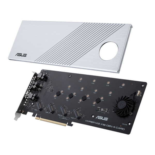Карта расширения ASUS (Hyper M.2 x16 Gen 4 CARD) для 4*PCIe SSD М.2 формата 2242/2260/2280/22110 купить по самой низкой цене