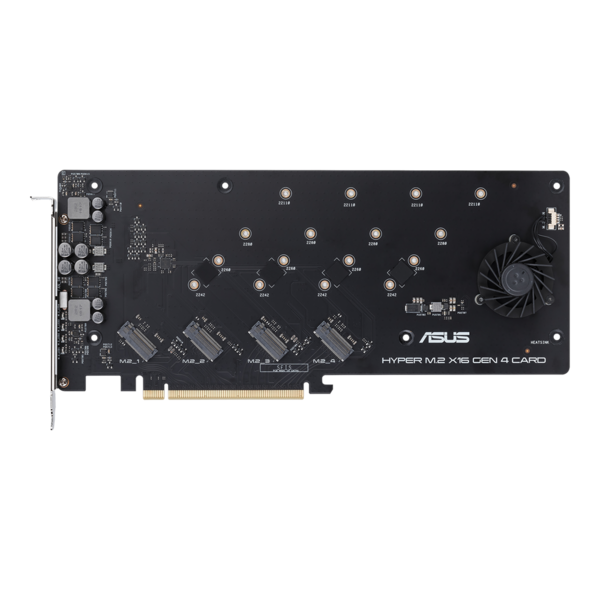 Карта расширения ASUS (Hyper M.2 x16 Gen 4 CARD) для 4*PCIe SSD М.2 формата 2242/2260/2280/22110 купить по самой низкой цене