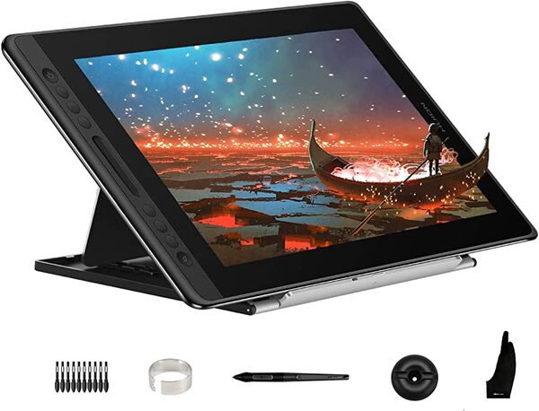 Планшет графич. HUION Kamvas Pro 16 (15.6' IPS, 1920*1080, 8192 уровней нажатия, 5080lpi, ручка PW507, USB-C) купить по самой низкой цене