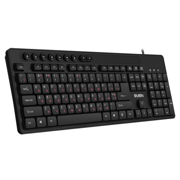 Клавиатура SVEN KB-C3060 USB, Black, 113кл. купить по самой низкой цене