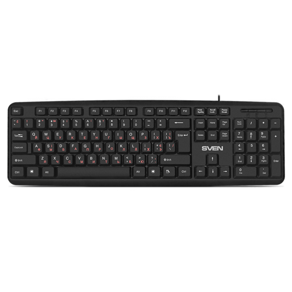 Клавиатура SVEN  KB-S230 USB, Black, 104кл. купить по самой низкой цене