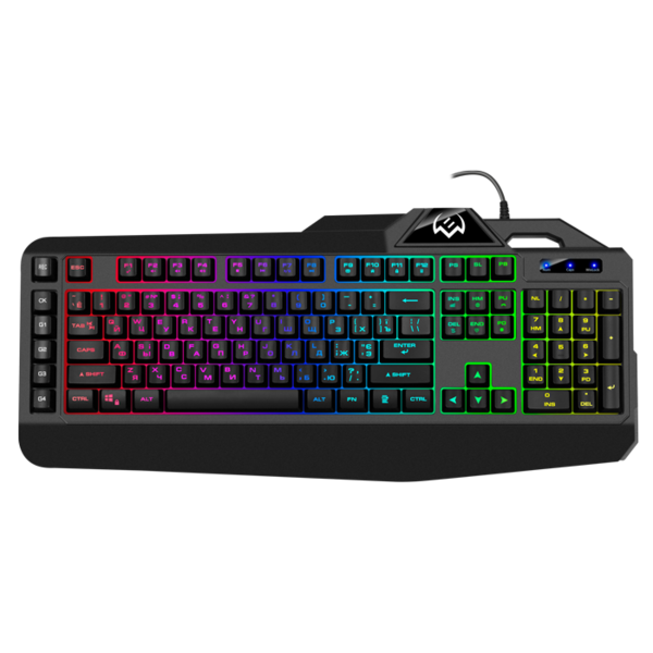 Клавиатура SVEN KB-G8600 игровая, USB, black, RGB подсветка с регулир. яркости, программируемые клавиши купить по самой низкой цене