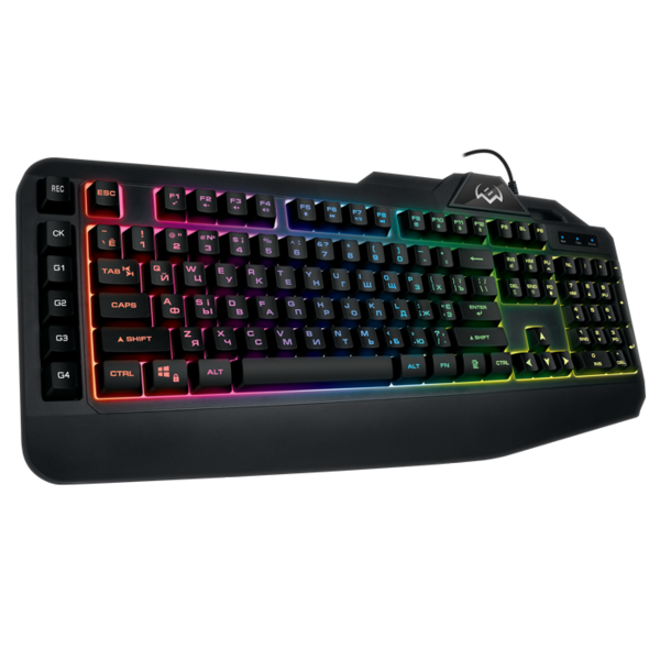 Клавиатура SVEN KB-G8600 игровая, USB, black, RGB подсветка с регулир. яркости, программируемые клавиши купить по самой низкой цене