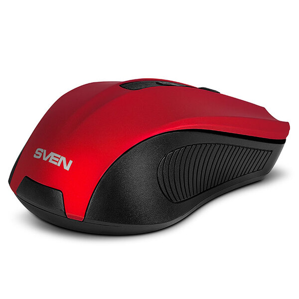 Мышь SVEN RX-350W Wireless, 5+1кл., 600/1000/1400dpi, Red купить по самой низкой цене