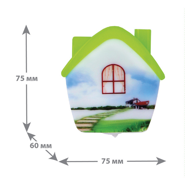 Светильник светодиодный ночник Camelion (NL-173 'Домик')  220В, 0.5Вт, выключатель (12529) купить по самой низкой цене
