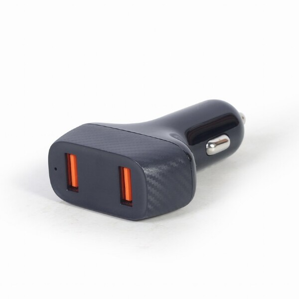 Зарядное устр.автомоб. 2*USB GEMBIRD (TA-U2QC3-CAR-01) 12-24V DC,1A -> QC3.0: 3.6-6.5V/3A,6.5-9V/2A,9-12V/1.5A купить по самой низкой цене