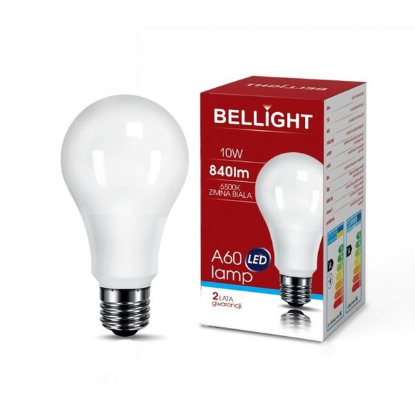 Лампа светодиодная BELLIGHT A60 230V 10W 6500K E27 купить по самой низкой цене