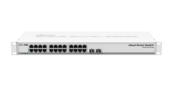 Коммутатор (Switch) Mikrotik (CSS326-24G-2S+RM) 24p*GLan, 2p*SFP+, 1U купить по самой низкой цене