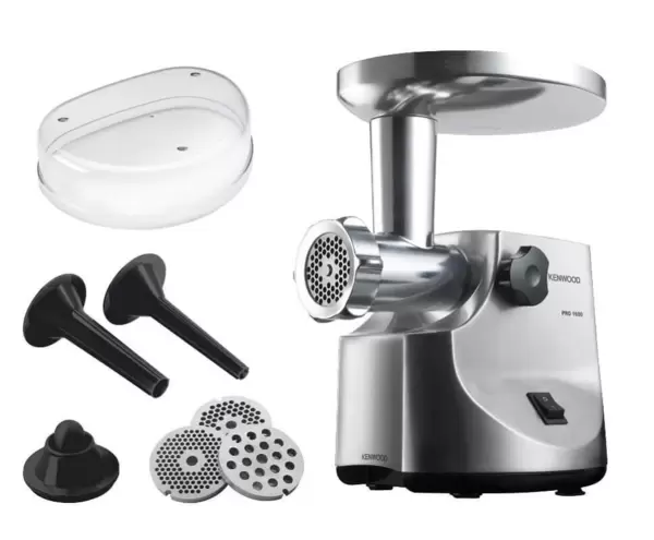 Мясорубка Kenwood MG510 (2кг/мин, 450/1600Вт, реверс, 2 скор, 3 насадки для домашних колбас, 3 диска) купить по самой низкой цене