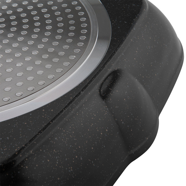 Сковорода-гриль Polaris Monolit-28G (алюмин.) 28см, без крышки, антиприг.покрытие, для любых типов плит купить по самой низкой цене