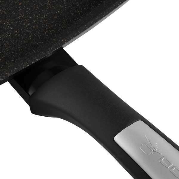 Сковорода-гриль Polaris Monolit-28G (алюмин.) 28см, без крышки, антиприг.покрытие, для любых типов плит купить по самой низкой цене