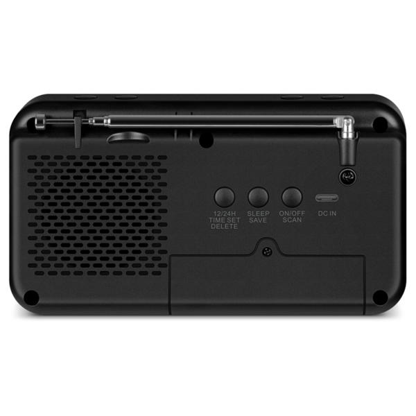 Радиоприемник SVEN SRP-100 Black (FM 87.5-108кГц, 2Вт, часы, будиль, 350-10000Гц, ак.Li-Ion 1200mAh/DC 5V/USB) купить по самой низкой цене