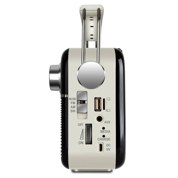 Радиоприемник SVEN SRP-500 Black (FM/AM/SW, USB/mSD, Bluetooth, 4Вт, 100-12000Гц, аккум 1200mAh/USB DC 5V) купить по самой низкой цене