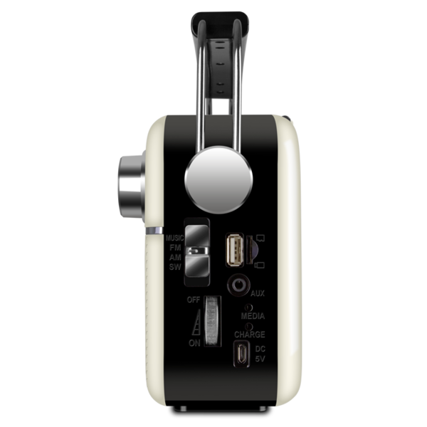 Радиоприемник SVEN SRP-505 White (FM/AM/SW, USB/mSD, Bluetooth, 4Вт, 100-12000Гц, аккум 1200mAh/USB DC 5V) купить по самой низкой цене