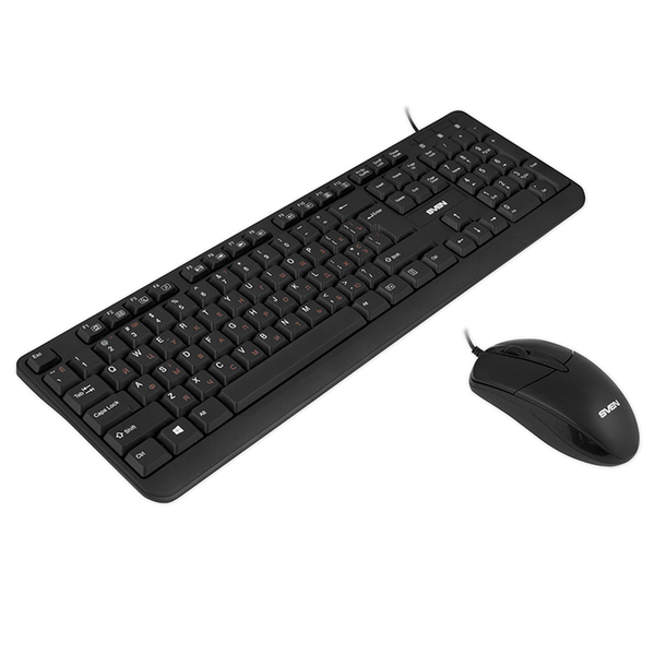 Клавиатура+мышь SVEN KB-S320C USB, black, влагоустойчивая купить по самой низкой цене