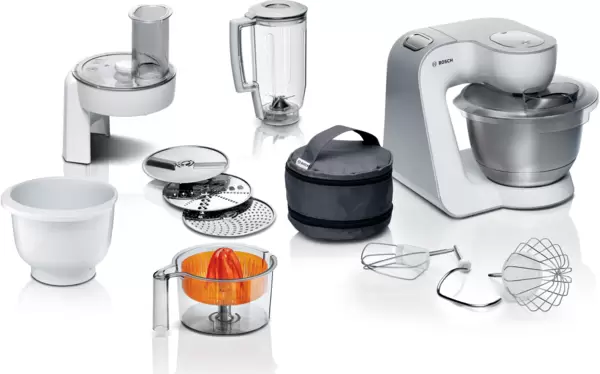 Кухонный комбайн Bosch MUM58243 (1000Вт, цитрус-пресс, блендр, тестомес 3,9л. чаша, терка) купить по самой низкой цене