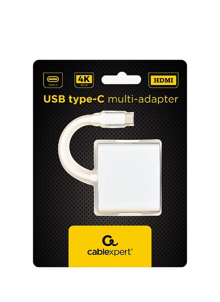 Адаптер интерфейсов Gembird (A-CM-HDMIF-02-SV) input USB-C (вилка), output USB 3.1 + USB-C PD 2.0 + HDMI 4K купить по самой низкой цене