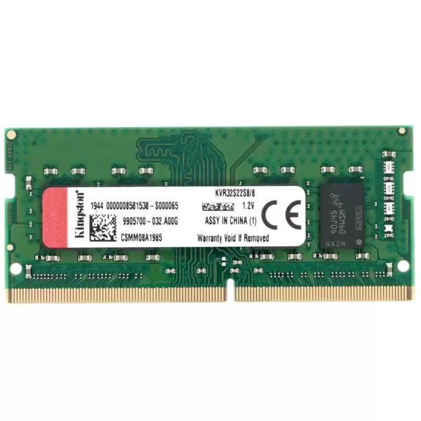 SODIMM DDR4 8Gb 3200MHZ PC4-25600 CL22 1.2V Kingston (KVR32S22S8/8) купить по самой низкой цене