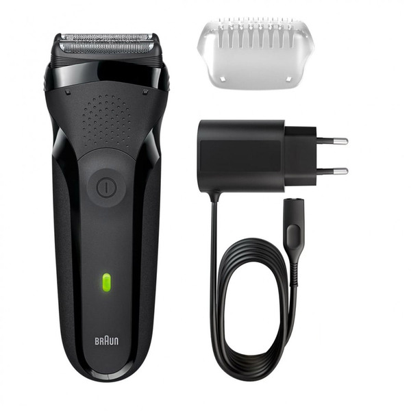 Электробритва Braun Series 3 300s (сеть/аккум., сеточная, сухое, 3 бритвен.головки плавающие) купить по самой низкой цене