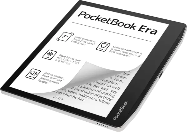 Электронная книга PocketBook Era, Silver (PB700-U-16-WW) 7'/16Gb/E-Lnk Carta, 1680x1264 300ppi, BT/WF, MP3 купить по самой низкой цене