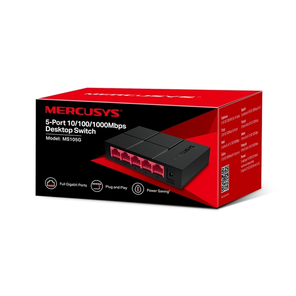 SWITCH MERCUSYS (MS105G) 5 портов 10/100/1000 Мбит/с купить по самой низкой цене