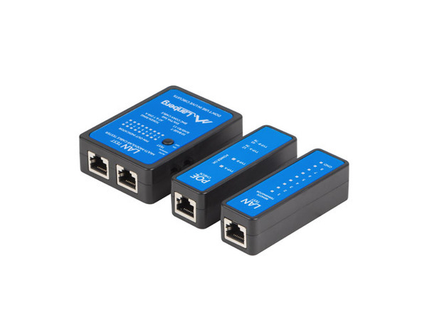 Тестер кабельный (LAN / PoE)  RJ-45 / RJ-11 / RJ-12 / BNC  LANBERG (NT-0404) купить по самой низкой цене