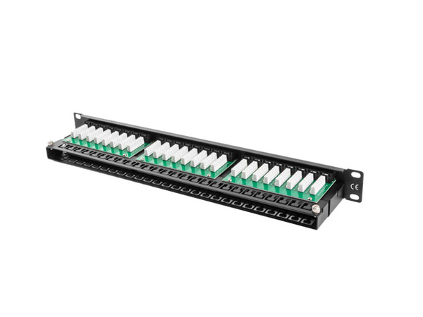 Patch Panel 19', 1U, 48port, CAT.5e, UTP LANBERG (PPU5-1048-B) black купить по самой низкой цене