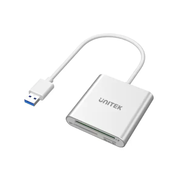 Картридер Unitek (Y-9313) внеш., USB3.0, White, Slot CF/SD/microSD купить по самой низкой цене