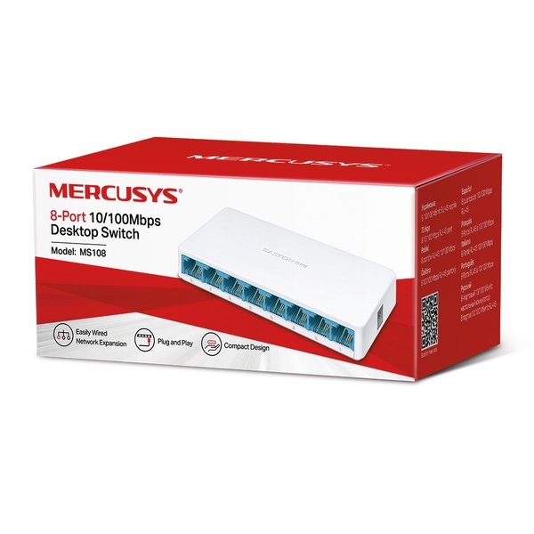SWITCH MERCUSYS (MS108) 8 портов 10/100 Мбит/с купить по самой низкой цене