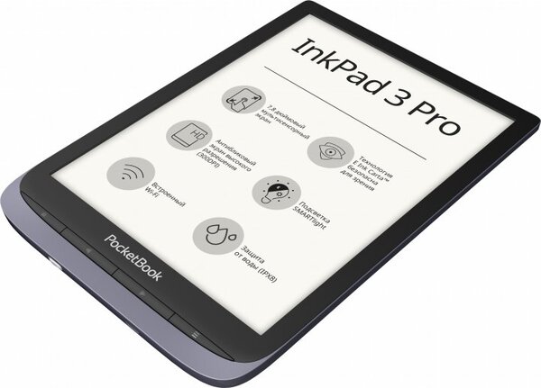 Электронная книга PocketBook InkPad 3 Pro Grey (PB740-2-J-WW) 7.8'', 16Gb, EInk, IPX8,WiFi/BT, SMARTlight купить по самой низкой цене