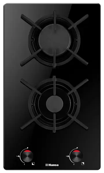 Панель варочная газовая Hansa BHKS330500  2 конф, газ-контроль, автоподжиг, поверхн. закаленное стекло, Black купить по самой низкой цене