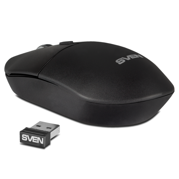 Мышь SVEN RX-515SW беспроводная 2.4GHz, USB, 3+1кн., 800/1200/1600dpi, black купить по самой низкой цене