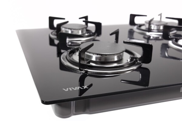 Панель варочная газовая VIVAX BH-402I G (4конф, закален.стекло, эл.подж, газ-контроль) black 0001212695 купить по самой низкой цене