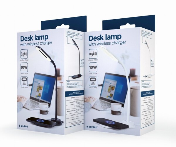 Светильник настольный  (TA-WPC10-LED-01-MX) с беспроводн. зарядным устр. для телефона, DC 5V/2A купить по самой низкой цене