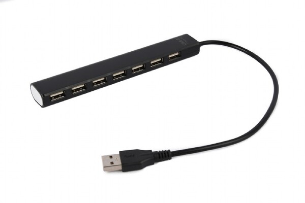 HUB  7PORT USB 2.0 UHB-U2P7-04  black купить по самой низкой цене