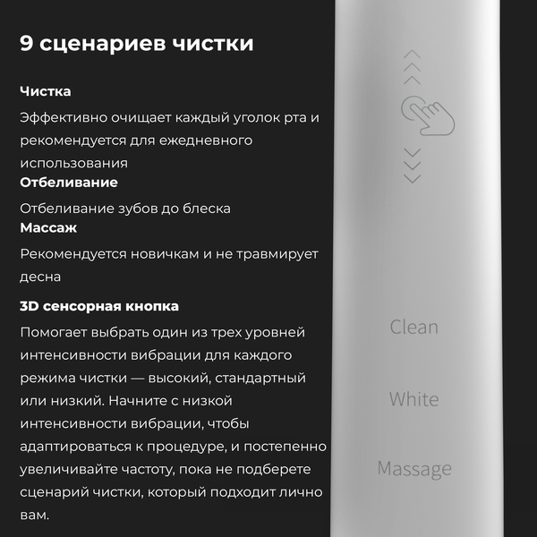 Щетка зубная электрич. AENO DB3 (ADB0003) питание аккум., для взрослых, футляр, 4 насадки купить по самой низкой цене