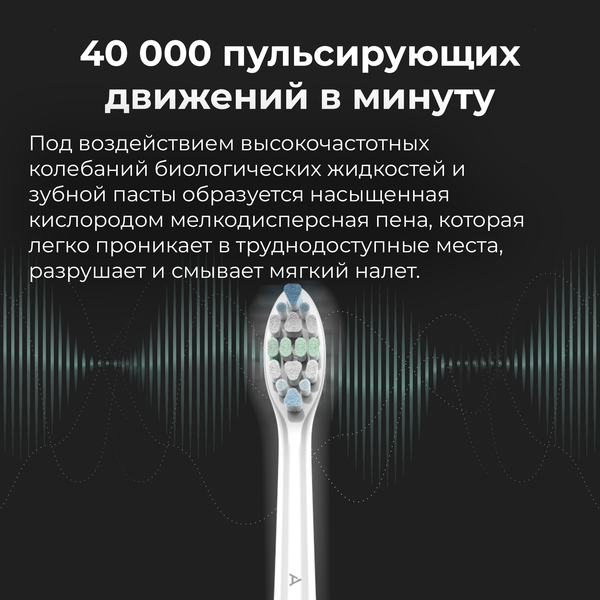 Щетка зубная электрич. AENO DB3 (ADB0003) питание аккум., для взрослых, футляр, 4 насадки купить по самой низкой цене