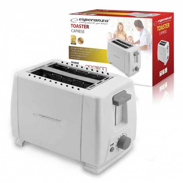 Тостер Esperanza CAPRESE EKT001 (600Вт,на 2 тоста) white купить по самой низкой цене