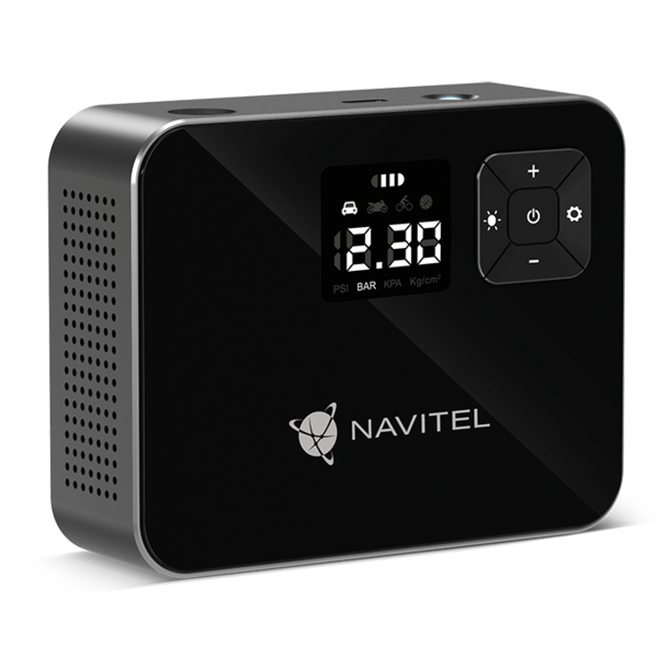 Компрессор портативный воздушный NAVITEL (AIR 15 AL) аккум.8.4V/2000mAh, макс.8.27бар, цифровой манометр, USB купить по самой низкой цене