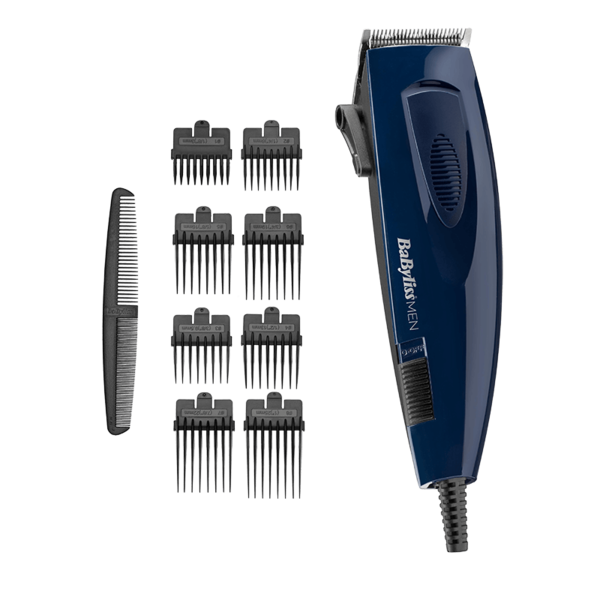 Машинка для стрижки волос BaByliss E695E (питание от сети, 8 насадок, 9 установок длины от 0.5мм до 25мм) купить по самой низкой цене