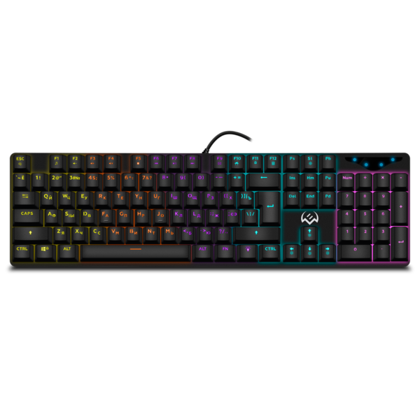 Клавиатура SVEN KB-G9300 игровая, USB, black, RGB подсветка с регулир. яркости купить по самой низкой цене
