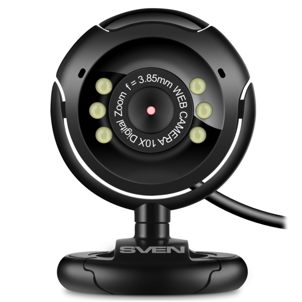 WEB-камера SVEN IC-302 (USB,  640x480/30Гц, микрофон, LED-подсветка) купить по самой низкой цене
