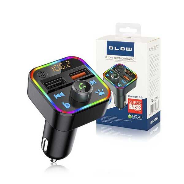 FM-трансмиттер автомобильный BLOW (74-164) 2*USB, FM,12/24V купить по самой низкой цене