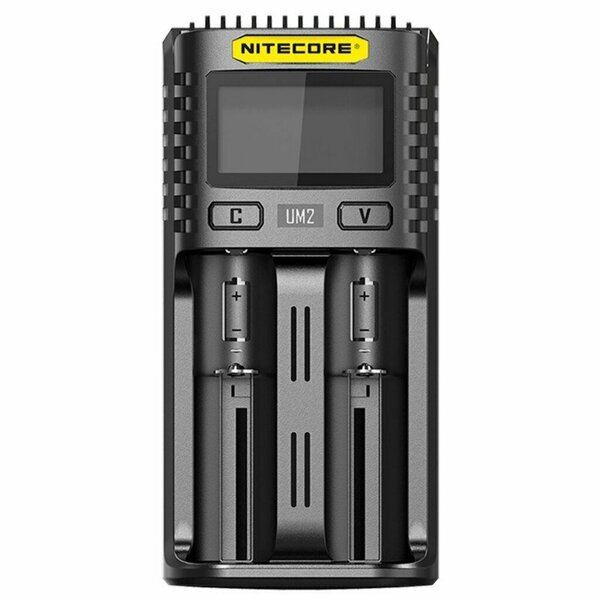 Зарядное устройство NITECORE UM2 для 2 ак. AA/AAA, Ni-Cd, Ni-MH, Li-ion, IMR, LiFePO4, LED-дисплей купить по самой низкой цене