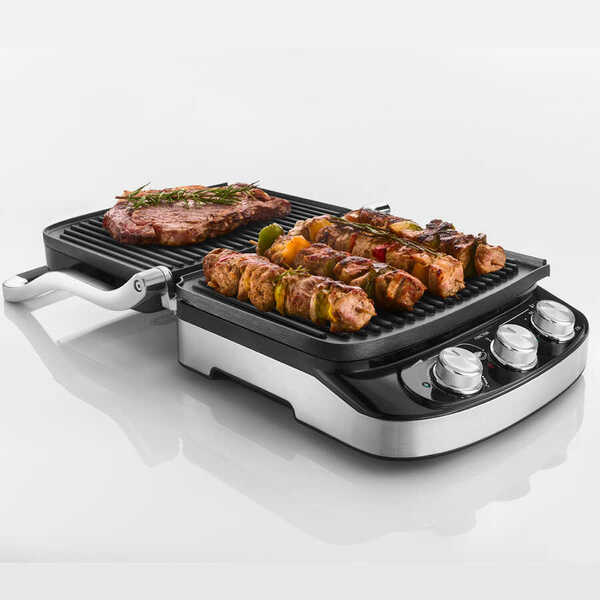 Гриль настольный электрический De'Longhi CGH910 (2000Вт, поддон для сбора жира) купить по самой низкой цене