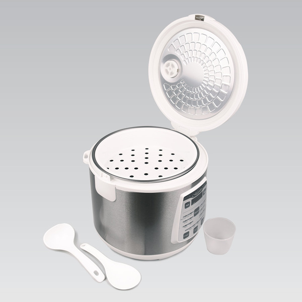 Мультиварка Maestro MR-792 (серебр.) 17 прогр., диспл., антиприг.покр.чаши, электр. упр., 5л, 700Вт купить по самой низкой цене