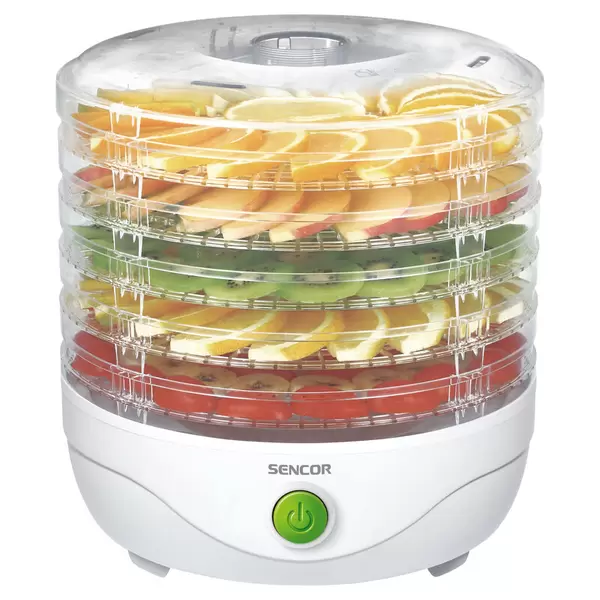 Сушилка конвективная для овощей Sencor SFD 750WH (250Вт, 5 поддонов, d=230mm) WHITE купить по самой низкой цене