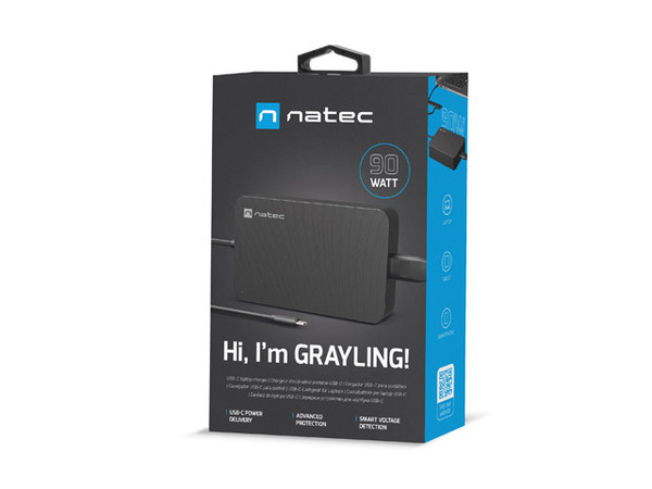 Адаптер питания для ноутбуков/планшетов/телефонов NATEC GRAYLING USB-C 90W (NZU-2035) купить по самой низкой цене