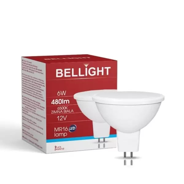 Лампа светодиодная BELLIGHT MR16, 12V, 6Вт, 6500K, GU5.3 купить по самой низкой цене