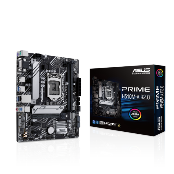 M/B S-1200: ASUS PRIME H510M-A R2.0 (2*DDR4 3200MHz, 2*PCIE 1x+1*PCIE 16x, M.2, HDMI/D-SUB/DP, GLan) купить по самой низкой цене
